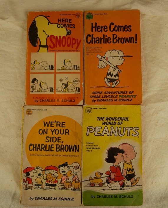 Lot of 4 Charlie Brown and Snoopy Books leo