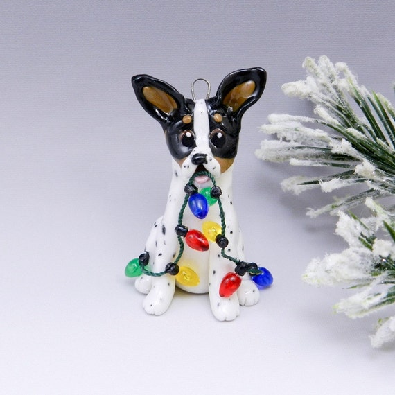 Toy Fox Terrier Rat Terrier Ornament Christmas Lights