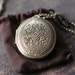 Feminine Natural Solid Perfume Locket, Victorian Diamond Design - Perfect for Weddings - Gift - Wearable Fragrance Victorian style finish