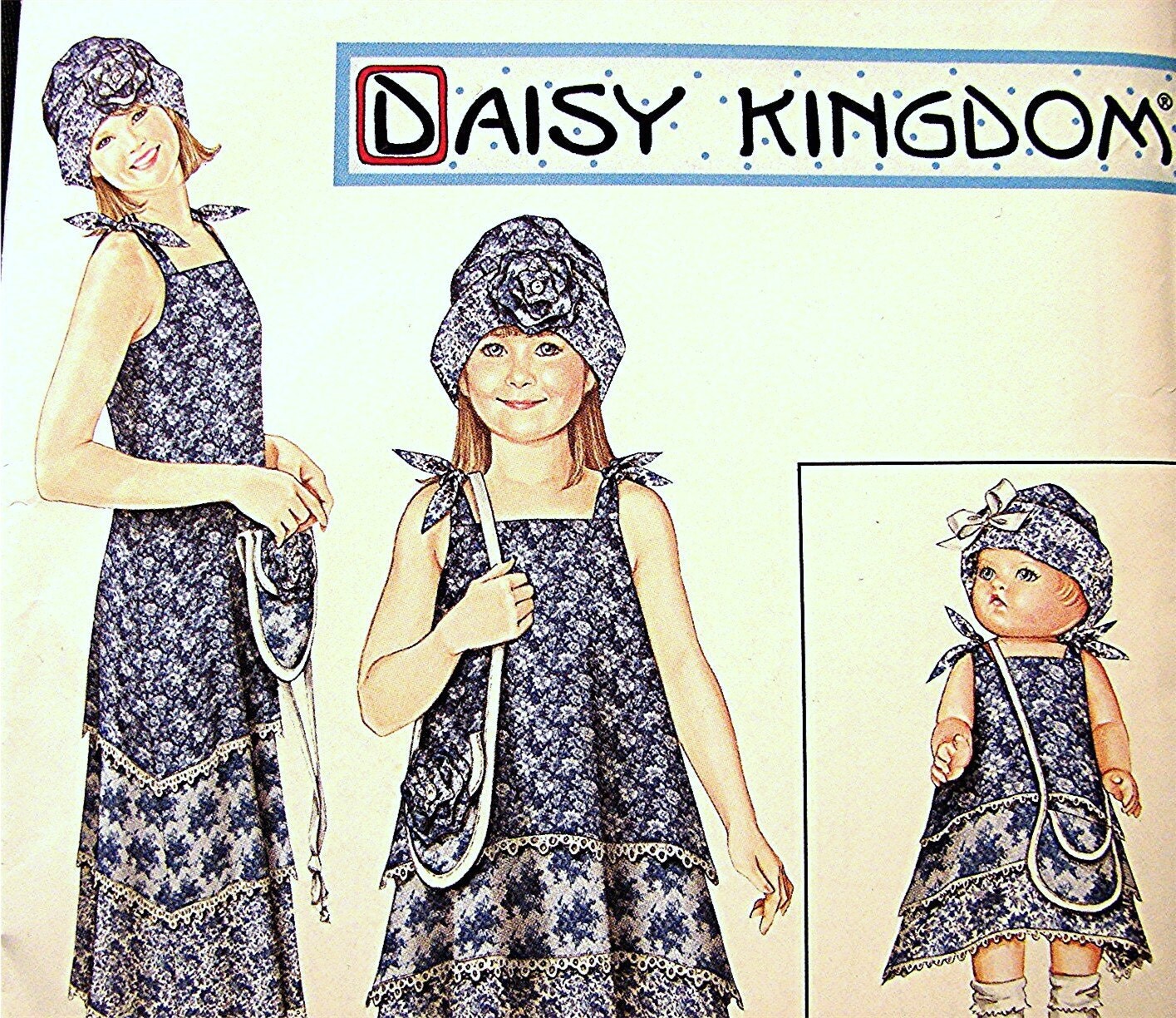 Simplicity Daisy Kingdom Mother Daughter SunDress Pattern with