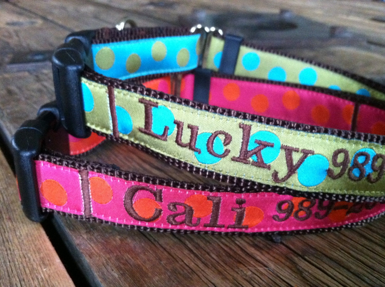 Buckled Personalized Martingale Dog Collar. Personalized Slip