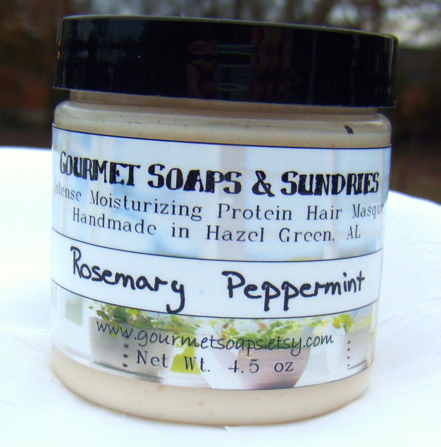 Rosemary Peppermint Intense Moisturizing Protein Hair Masque