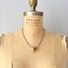 heart necklace / brass heart / Coeur d' Or