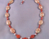 Red and Autumn Jasper Necklace