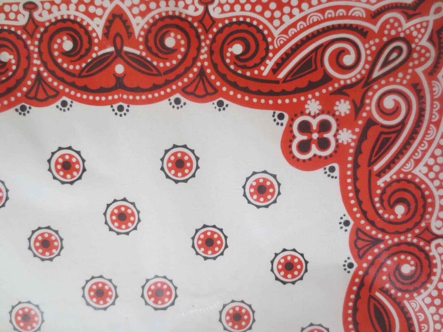 Vintage Placemats Paper Place Mats Paper Napkins Bandana