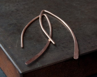 14kt Wishbone Earrings