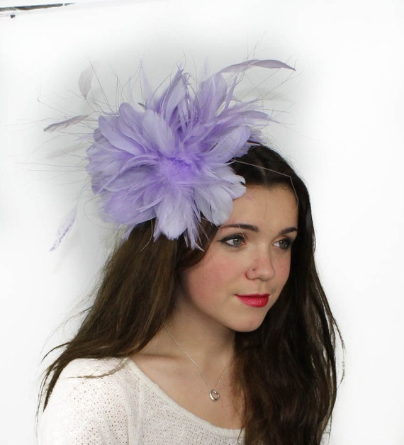 Lilac Fascinator Hat for Weddings Occasions and by Hatsbycressida