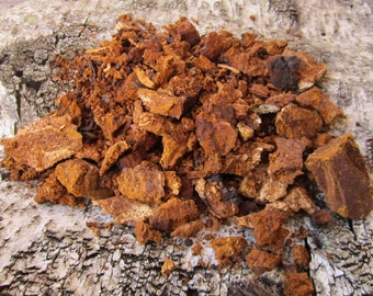 Chaga Chunks, Eight Ounces, Medicinal Mushroom, Herbal Remedies, Chaga Tea, Birch Mushroom