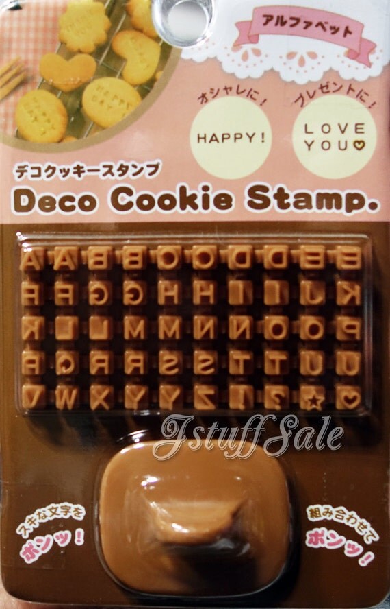 Alphabet letters cookie / clay mini stamp set by JstuffSale