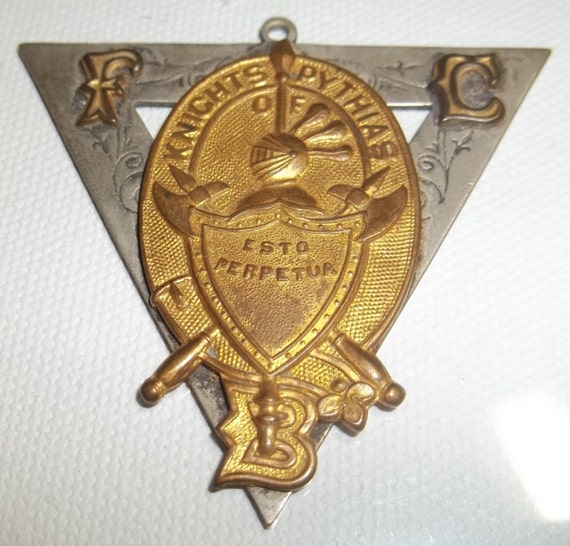 Antique Knights Of Pythias Medal-S.S. Davis S.C. Supreme Lodge