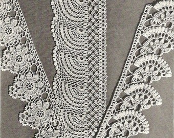 1941 Exquisite Edgings Vintage Crochet Pattern 198