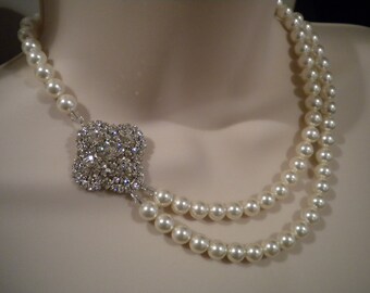 Wedding Necklace Swarovski Bridal Necklace Wedding Jewelry Wedding accessory PN047
