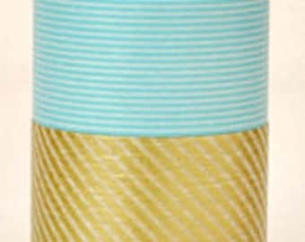 mt Washi Masking Tape - Pale Blue Stripes - Wide - single roll (15m)