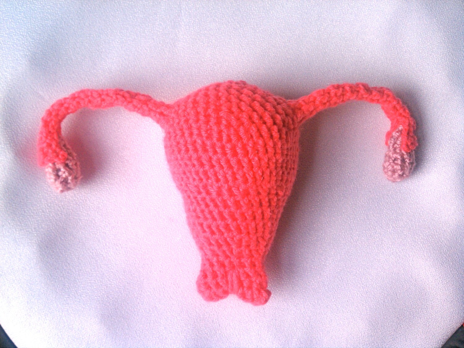 Uterus Crochet Plush With Fallopian Tubes And Ovaries