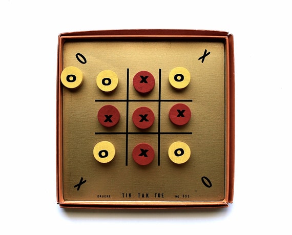 xoxo Vintage Tic Tac Toe Vintage Game Tik Tak Toe
