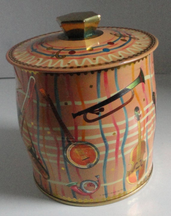 Vintage Musical Instruments Tin Can. Made in England