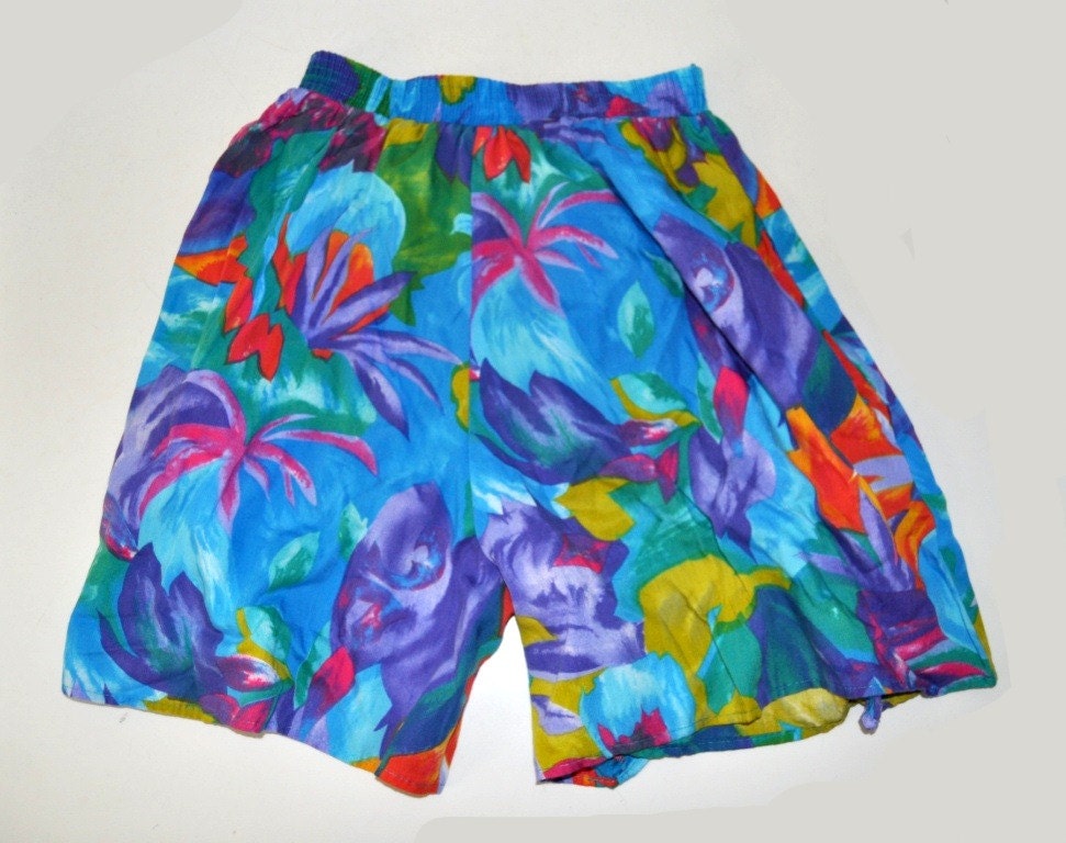 Tropical Jams Coolots 80s 90s Shorts 80s Ladies Size SMALL