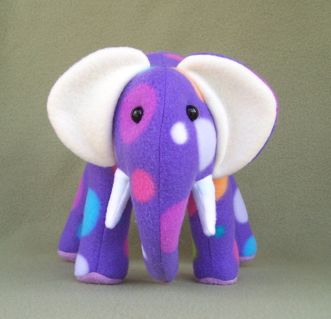 polka dot elephant stuffed animal