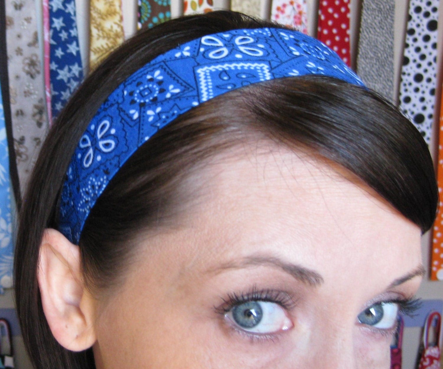 The Blue Bandana Stay Put Headband