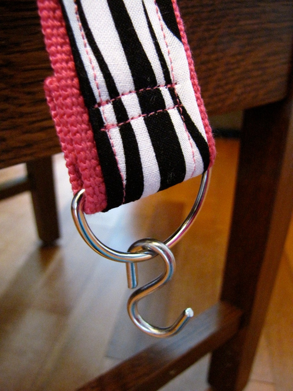 Bassoon Seat Strap 30 Hot Pink and Zebra