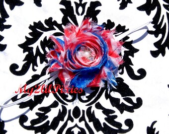 Forth Of July Headband -Baby Girl Headband- Newborn Headband Toddler Headband- Photo Prop