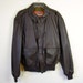 vintage Cooper A-2 flight jacket. leather bomber coat. 46R.