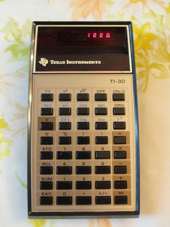 70's TI30 Texas Instruments scientific calculator