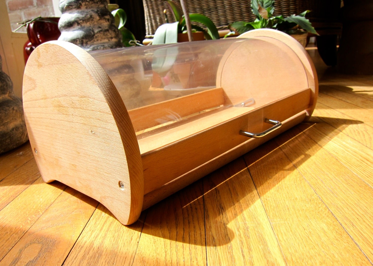 Bodum Bread Box Beech Wood Danish Design Mid Century Modern