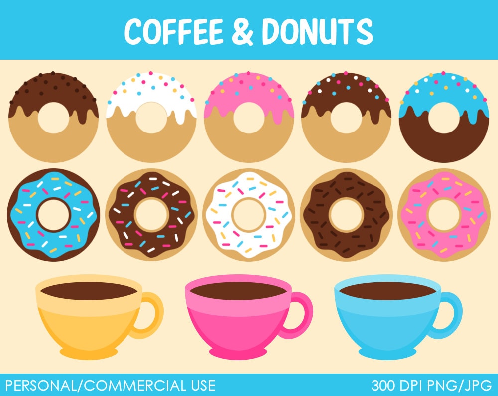 coffee and donuts clipart - photo #8