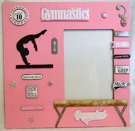 Gymnastics Picture Photo Frame 5X7 by saralee29 on Etsy