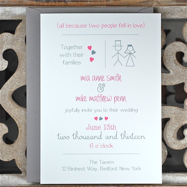 Informal Wedding Invitation 7