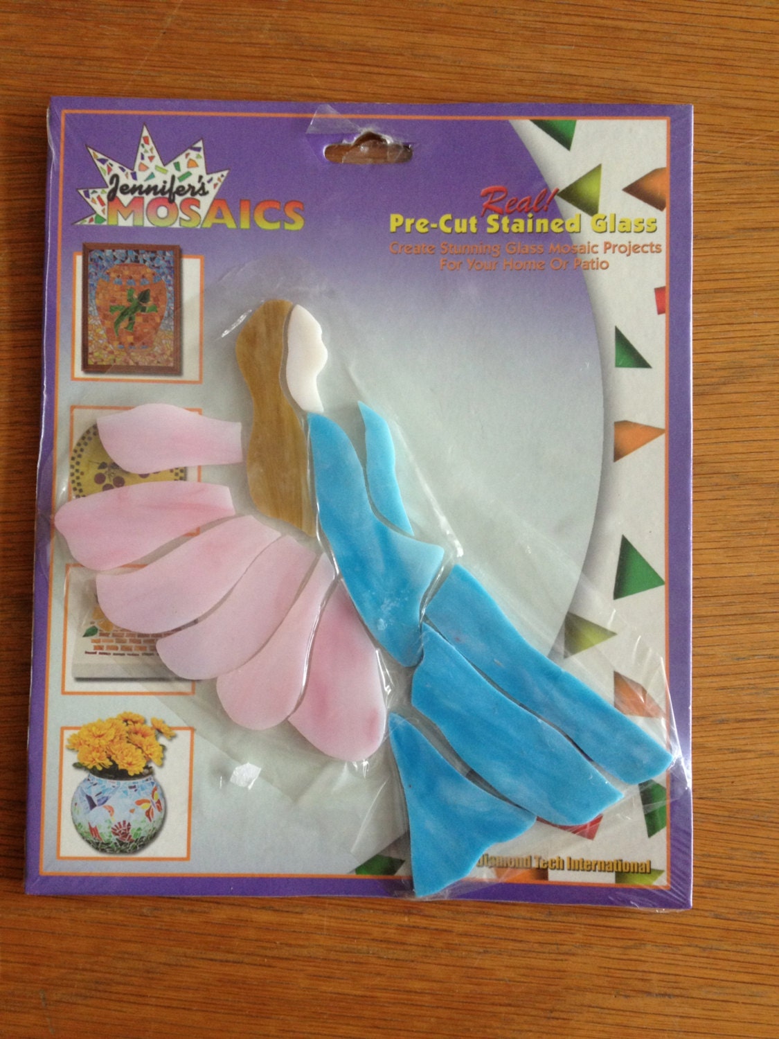 Mosaic Tile Kit Angel PreCut Stained Glass