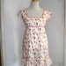Vintage 1980s Womens Dress / Empire Waist Babydoll Mini Dress Spring Dress Easter Dress