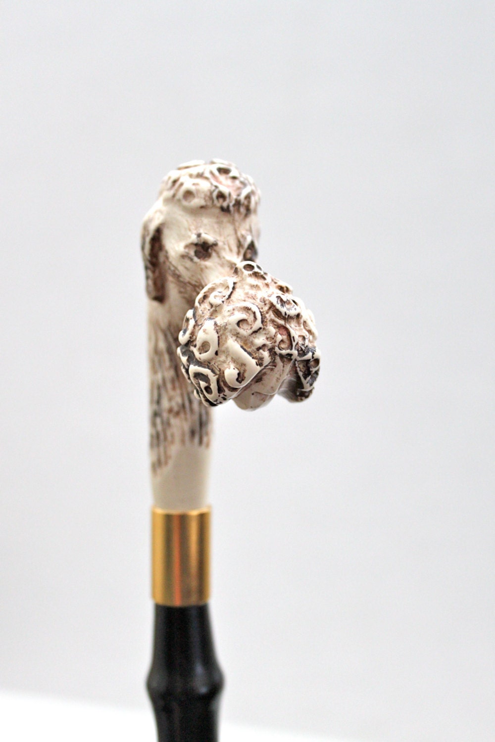 vintage poodle shoe horn // extra long // made in Italy