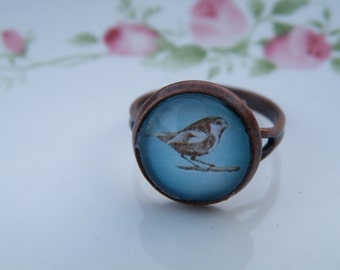 50% off this item, enter LOVE99 at checkout, Tiny Bird Ring, Easter, Christmas Gift, Ring, Statement Ring, Christmas Gift