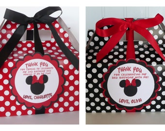 Minnie Mouse Favor Boxes - set of 12