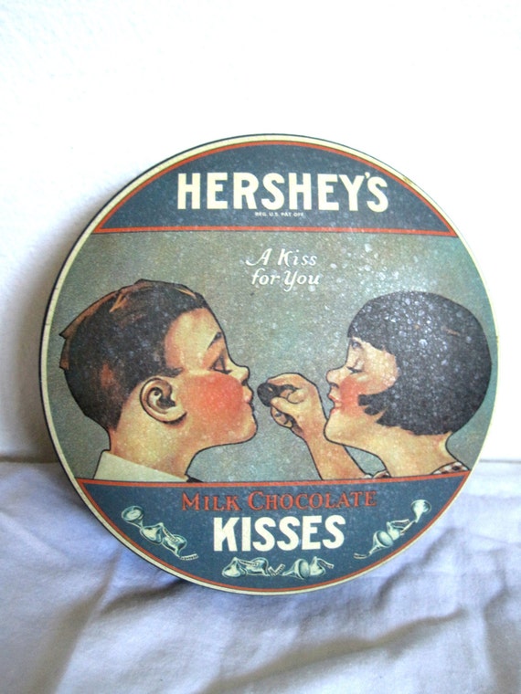 1982 Hershey Kisses Advertising Tin