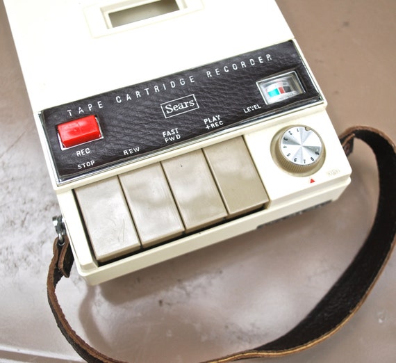 vintage tape recorder 1980s Sears cassette player