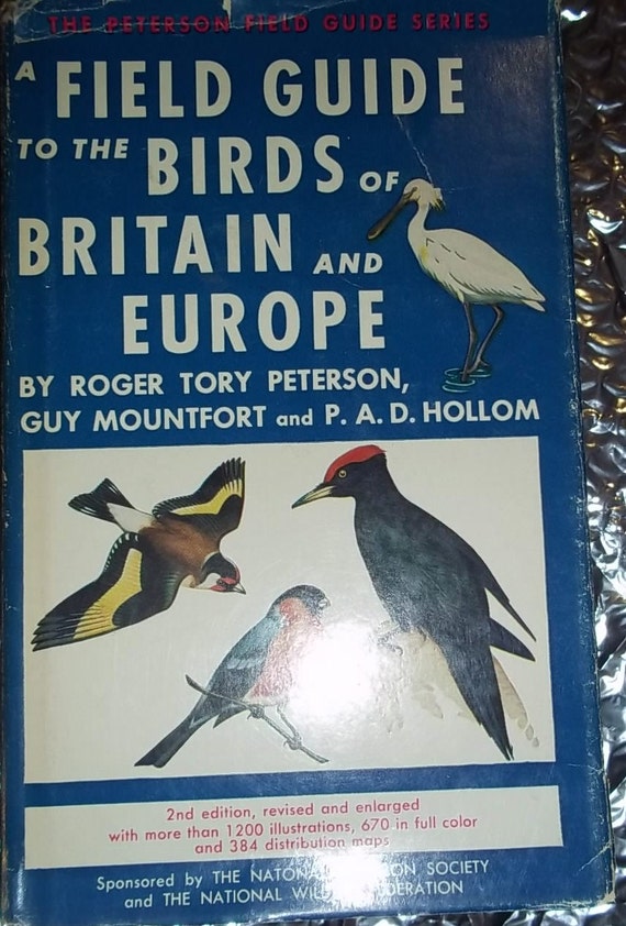 vintage 1966 Field Guide Birds of Britain and by vintagebooklover