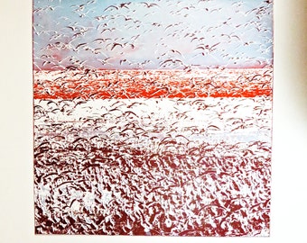 Shorebirds-Etching(Free Shipping)