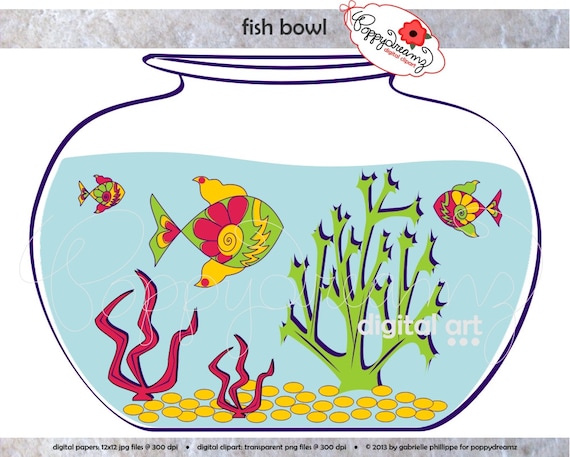 clipart fish bowl - photo #46