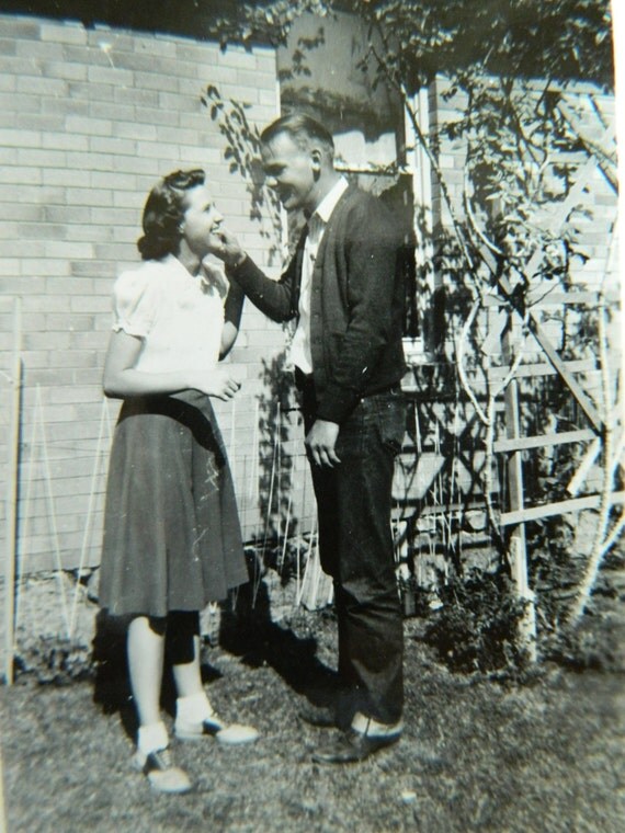 Bobby Socks and Blue Jeans 1950 Vintage Photo Collectible