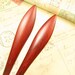 A Pair of Swartizia Wood Hair Stick