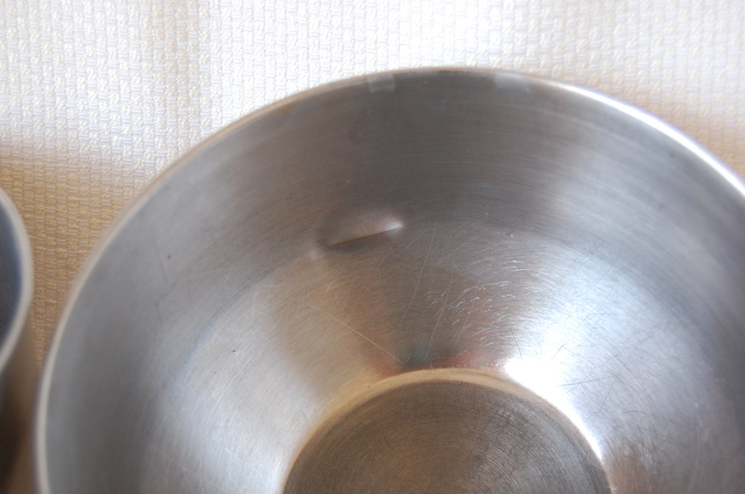 Set of 2 Vintage Stainless Steel Mixing Bowls Farberware
