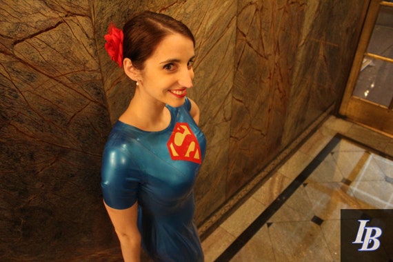 Latex Cosplay Superman Dress By Vengeancedesigns On Etsy