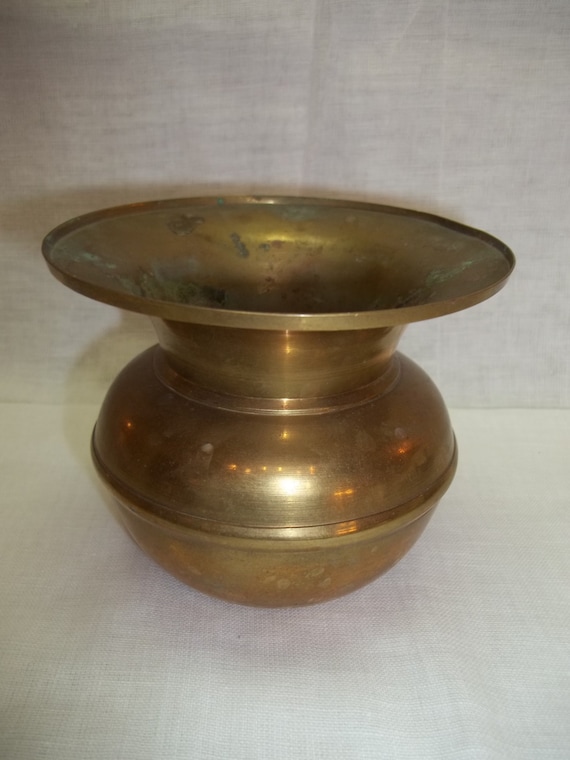 Vintage Brass Spittoon Cuspidor by ssmith7157 on Etsy