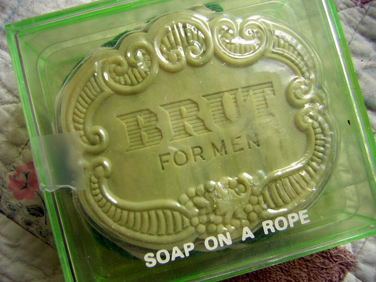 Download Vintage 60s Brut Soap on a Rope Fathers Day Gift Original