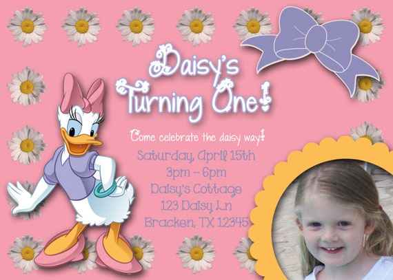 Daisy Duck Invitations 5