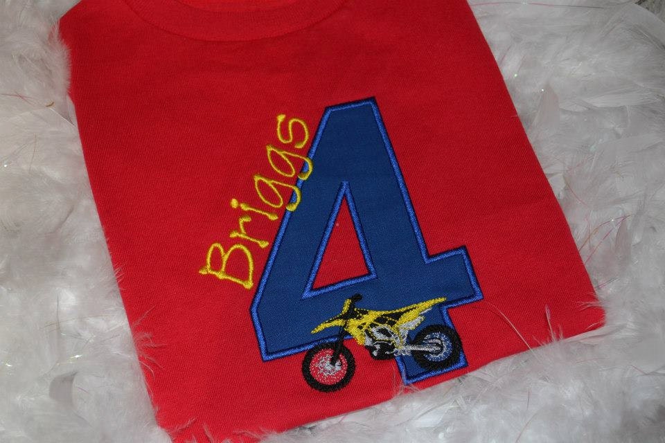 dirtbike birthday shirt