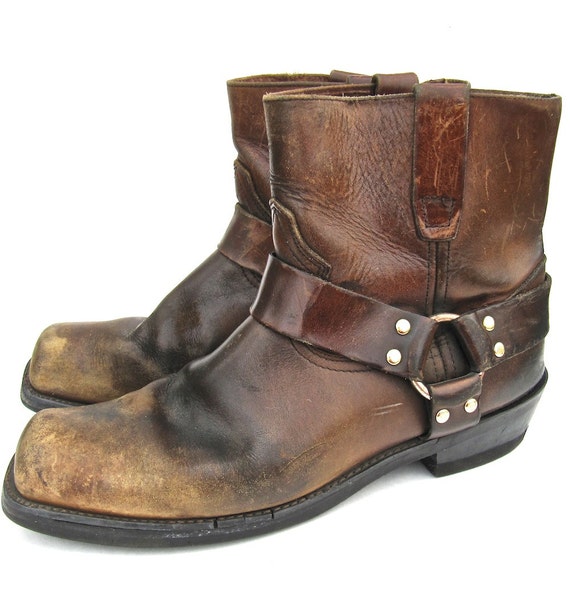 Brown Durango Motorcycle Harness Boots for Men